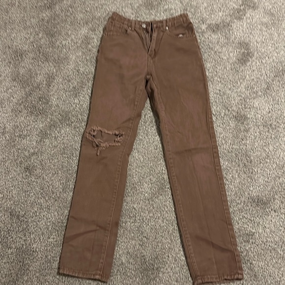 Shein juniors brown jeans - Picture 1 of 2